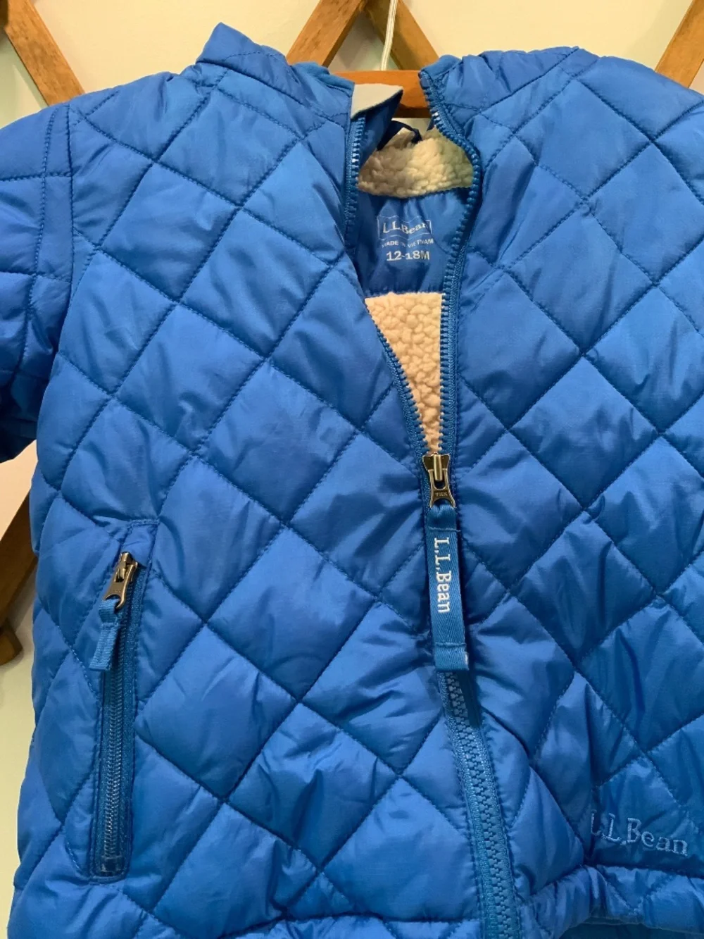 LLBean Quilted Jacket w/ Sherpa Fleece Lining